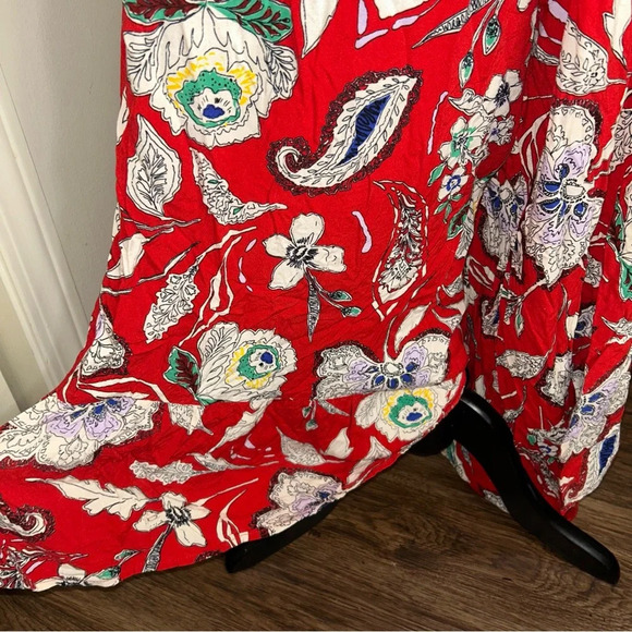 B.O.G Collective Jumpsuit XL‎ Red Floral Wide Leg - Picture 5 of 8